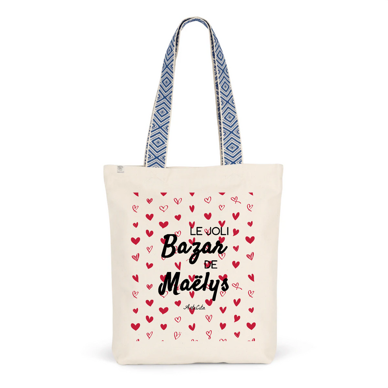 Cadeau anniversaire : Tote Bag Premium - Le joli Bazar de Maëlys - 2 Coloris - Durable - Cadeau Personnalisable - Cadeaux-Positifs.com -Unique-Bleu-