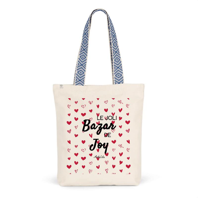 Cadeau anniversaire : Tote Bag Premium - Le joli Bazar de Joy - 2 Coloris - Cadeau Durable - Cadeau Personnalisable - Cadeaux-Positifs.com -Unique-Bleu-