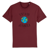 T-Shirt - Il n'y a pas de Planète B (Graphique) - Unisexe - Coton Bio - Cadeau Original - Cadeau Personnalisable - Cadeaux-Positifs.com -XS-Bordeaux-