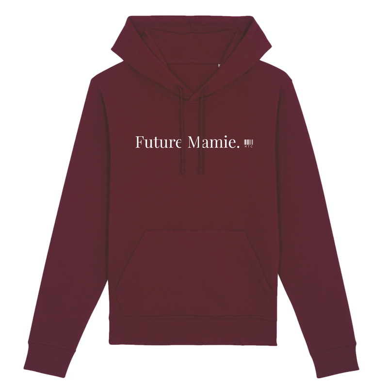 Cadeau anniversaire : Sweat à Capuche - Future Mamie - Coton Bio - Cadeau Original - Cadeau Personnalisable - Cadeaux-Positifs.com -XS-Bordeaux-