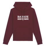 Sweat à Capuche - Basque - Coton Bio - 5 Coloris - Cadeau Original - Cadeau Personnalisable - Cadeaux-Positifs.com -XS-Bordeaux-