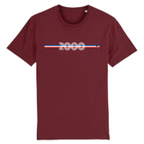T-Shirt - Année 2000 - Coton Bio - 7 Coloris - Cadeau Original - Cadeau Personnalisable - Cadeaux-Positifs.com -XS-Bordeaux-