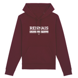 Sweat à Capuche - Rennais - Coton Bio - 5 Coloris - Cadeau Original - Cadeau Personnalisable - Cadeaux-Positifs.com -XS-Bordeaux-