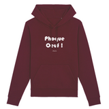 Sweat à Capuche - Phoque Oeuf - Coton Bio - 5 Coloris - Humour - Cadeau Personnalisable - Cadeaux-Positifs.com -XS-Bordeaux-