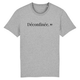 T-Shirt - Déconfinée - Coton Bio - 7 Coloris - Cadeau Original - Cadeau Personnalisable - Cadeaux-Positifs.com -XS-Gris-