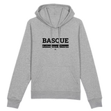 Sweat à Capuche - Basque - Coton Bio - 5 Coloris - Cadeau Original - Cadeau Personnalisable - Cadeaux-Positifs.com -XS-Gris-