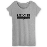 T-Shirt - Lilloise - Coton Bio - 3 Coloris - Cadeau Original - Cadeau Personnalisable - Cadeaux-Positifs.com -XS-Gris-
