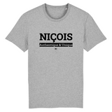 T-Shirt - Niçois - Coton Bio - 7 Coloris - Cadeau Original - Cadeau Personnalisable - Cadeaux-Positifs.com -XS-Gris-