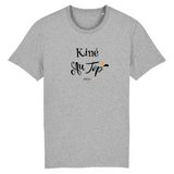 T-Shirt - Kiné au Top - Homme - Coton Bio - Cadeau Original - Cadeau Personnalisable - Cadeaux-Positifs.com -XS-Gris-