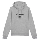 Sweat à Capuche - Phoque Dix - Coton Bio - 5 Coloris - Humour - Cadeau Personnalisable - Cadeaux-Positifs.com -XS-Gris-