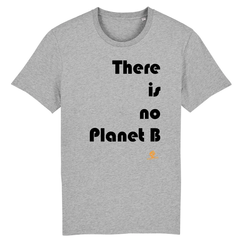 Cadeau anniversaire : T-Shirt Premium - There is no Planet B - Coton Bio - 12 Coloris - Engagé - Cadeau Personnalisable - Cadeaux-Positifs.com -XS-Gris-