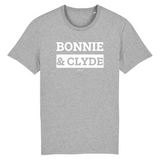 T-Shirt Premium - Bonnie & Clyde - Coton Bio - 12 Coloris - Mythique - Cadeau Personnalisable - Cadeaux-Positifs.com -XS-Gris-