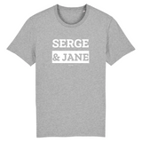 T-Shirt Premium - Serge & Jane - Coton Bio - 12 Coloris - Mythique - Cadeau Personnalisable - Cadeaux-Positifs.com -XS-Gris-
