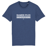 T-Shirt - Ramer Plus pour Manger Plus - Unisexe - Coton Bio - Cadeau Original - Cadeau Personnalisable - Cadeaux-Positifs.com -XS-Indigo-