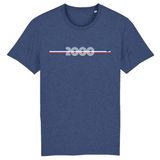 T-Shirt - Année 2000 - Coton Bio - 7 Coloris - Cadeau Original - Cadeau Personnalisable - Cadeaux-Positifs.com -XS-Indigo-