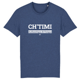 T-Shirt - Ch'timi - Unisexe - Coton Bio - 7 Coloris - Cadeau Original - Cadeau Personnalisable - Cadeaux-Positifs.com -XS-Indigo-