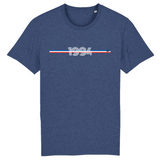 T-Shirt - Année 1994 - Coton Bio - 7 Coloris - Cadeau Original - Cadeau Personnalisable - Cadeaux-Positifs.com -XS-Indigo-