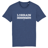 T-Shirt - Lorrain - Coton Bio - 7 Coloris - Cadeau Original - Cadeau Personnalisable - Cadeaux-Positifs.com -XS-Indigo-