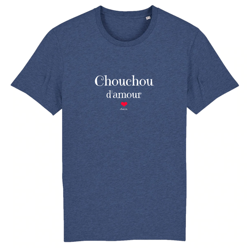 Cadeau anniversaire : T-Shirt - Chouchou d'amour - Coton Bio - Unisexe - Cadeau Original - Cadeau Personnalisable - Cadeaux-Positifs.com -XS-Indigo-