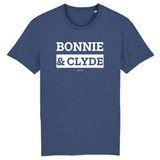 T-Shirt Premium - Bonnie & Clyde - Coton Bio - 12 Coloris - Mythique - Cadeau Personnalisable - Cadeaux-Positifs.com -XS-Indigo-