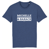 T-Shirt Premium - Michelle & Barack - Coton Bio - 12 Coloris - Mythique - Cadeau Personnalisable - Cadeaux-Positifs.com -XS-Indigo-