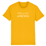 T-shirt Premium à Personnaliser - Appelle-Moi XXX - 12 Coloris - Cadeau Personnalisable - Cadeau Personnalisable - Cadeaux-Positifs.com -XS-Jaune-