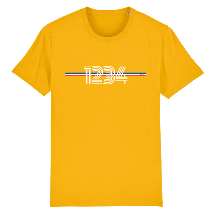 Cadeau anniversaire : T-shirt Premium à Personnaliser avec Votre Année - 12 Coloris - Cadeau Original - Cadeau Personnalisable - Cadeaux-Positifs.com -XS-Jaune-