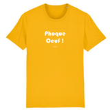 T-Shirt Premium - Phoque Oeuf - Coton Bio - 12 Coloris - Humour - Cadeau Personnalisable - Cadeaux-Positifs.com -XS-Jaune-
