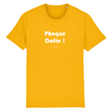 T-Shirt Premium - Phoque Datte - Coton Bio - 12 Coloris - Humour - Cadeau Personnalisable - Cadeaux-Positifs.com -XS-Jaune-