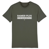T-Shirt - Ramer Plus pour Manger Plus - Unisexe - Coton Bio - Cadeau Original - Cadeau Personnalisable - Cadeaux-Positifs.com -XS-Kaki-