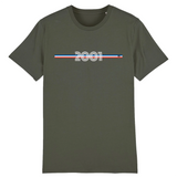 T-Shirt - Année 2001 - Coton Bio - 7 Coloris - Cadeau Original - Cadeau Personnalisable - Cadeaux-Positifs.com -XS-Kaki-