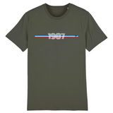 T-Shirt - Année 1987 - Coton Bio - 7 Coloris - Cadeau Original - Cadeau Personnalisable - Cadeaux-Positifs.com -XS-Kaki-