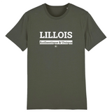 T-Shirt - Lillois - Coton Bio - 7 Coloris - Cadeau Original - Cadeau Personnalisable - Cadeaux-Positifs.com -XS-Kaki-