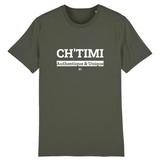 T-Shirt - Ch'timi - Unisexe - Coton Bio - 7 Coloris - Cadeau Original - Cadeau Personnalisable - Cadeaux-Positifs.com -XS-Kaki-