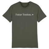 T-Shirt - Futur Tonton - Coton Bio - 7 Coloris - Cadeau Original - Cadeau Personnalisable - Cadeaux-Positifs.com -XS-Kaki-