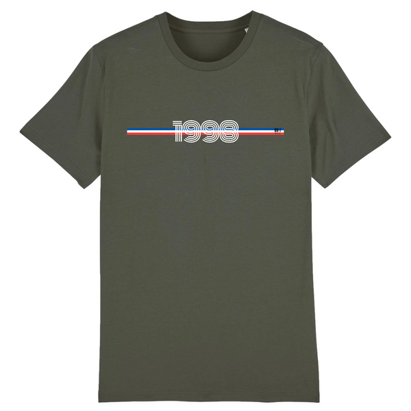 T-Shirt - Année 1998 - Coton Bio - 7 Coloris - Cadeau Original - Cadeau Personnalisable - Cadeaux-Positifs.com -XS-Kaki-