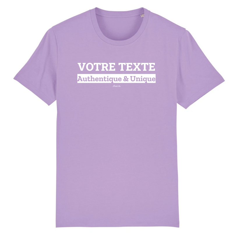 Cadeau anniversaire : T-shirt Premium à Personnaliser - XXX Authentique & Unique - 12 Coloris - Cadeau Personnalisable - Cadeau Personnalisable - Cadeaux-Positifs.com -XS-Lavande-