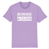 T-Shirt Premium - Bonnie & Clyde - Coton Bio - 12 Coloris - Mythique - Cadeau Personnalisable - Cadeaux-Positifs.com -XS-Lavande-