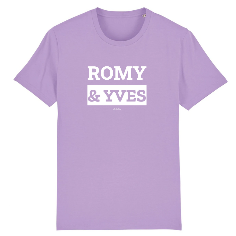 Cadeau anniversaire : T-Shirt Premium - Romy & Yves - Coton Bio - 12 Coloris - Mythique - Cadeau Personnalisable - Cadeaux-Positifs.com -XS-Lavande-