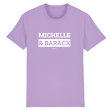 T-Shirt Premium - Michelle & Barack - Coton Bio - 12 Coloris - Mythique - Cadeau Personnalisable - Cadeaux-Positifs.com -XS-Lavande-