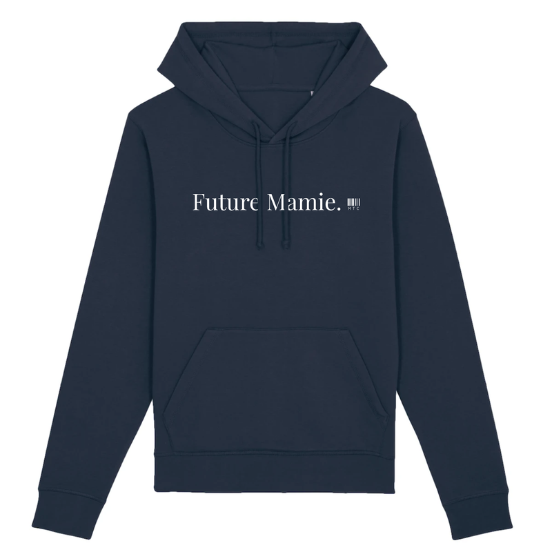 Cadeau anniversaire : Sweat à Capuche - Future Mamie - Coton Bio - Cadeau Original - Cadeau Personnalisable - Cadeaux-Positifs.com -XS-Marine-