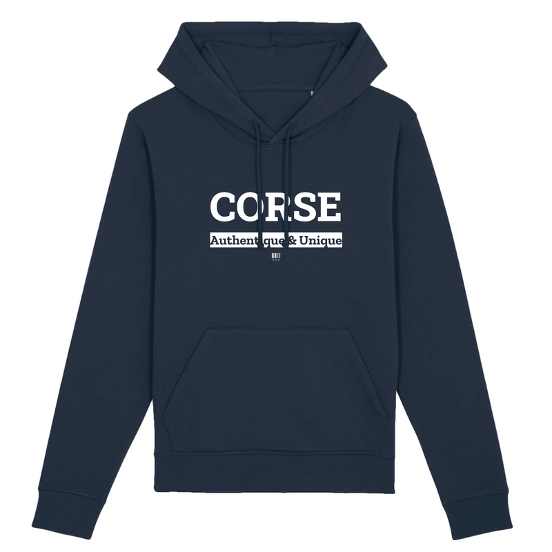 Cadeau anniversaire : Sweat à Capuche - Corse - Coton Bio - 5 Coloris - Cadeau Original - Cadeau Personnalisable - Cadeaux-Positifs.com -XS-Marine-