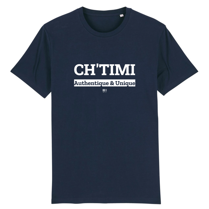 Cadeau anniversaire : T-Shirt - Ch'timi - Unisexe - Coton Bio - 7 Coloris - Cadeau Original - Cadeau Personnalisable - Cadeaux-Positifs.com -XS-Marine-