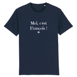 T-Shirt - Moi c'est François - Coton Bio - 7 Coloris - Cadeau Original - Cadeau Personnalisable - Cadeaux-Positifs.com -XS-Marine-
