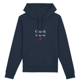Sweat à Capuche - Coach d'amour - Coton Bio - 5 Coloris - Original - Cadeau Personnalisable - Cadeaux-Positifs.com -XS-Marine-