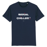 T-Shirt Premium - Serial Chiller - Coton Bio - 12 Coloris - Humour - Cadeau Personnalisable - Cadeaux-Positifs.com -XS-Marine-
