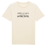 T-shirt Premium à Personnaliser - Appelle-Moi XXX - 11 Coloris - Cadeau Personnalisable - Cadeau Personnalisable - Cadeaux-Positifs.com -XS-Naturel-