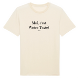 T-shirt Premium à Personnaliser - Moi c'est XXX - 12 Coloris - Cadeau Personnalisable - Cadeau Personnalisable - Cadeaux-Positifs.com -XS-Naturel-