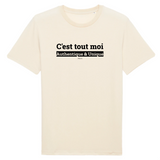 T-Shirt Premium - C'est tout moi - Coton Bio - 12 Coloris - Humour - Cadeau Personnalisable - Cadeaux-Positifs.com -XS-Naturel-