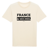 T-Shirt Premium - France & Michel - Coton Bio - 12 Coloris - Mythique - Cadeau Personnalisable - Cadeaux-Positifs.com -XS-Naturel-
